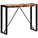 Tavolo Consolle 110x35x76 Cm In Legno Massello Di Recupero - Foto miniatura 8