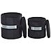 Set Di 2 Pouf Portaoggetti In Velluto Nero Doris - Foto miniatura 10