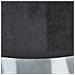 Set Di 2 Pouf Portaoggetti In Velluto Nero Doris - Foto miniatura 13