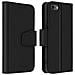 Custodia Iphone Se 2020 / 7 / 8 Porta Carte In Pelle Funzione Stand Premium Nero - Foto miniatura 1