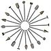 20pcs Rotary Burrs Set Con 3 Millimetri Shank Per Dremel Rotary Tools Lucido Grinding Fai Da Te Per Incidere - Foto miniatura 1