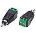 Adattatore Connettore Terminal Block 2-pin A Rca Maschio - Foto miniatura 1