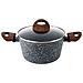 Granite Casseruola Alta Induzione, 28cm, 6,1 Litri, Coperchio In Vetro, Antiaderente Grigio - Foto miniatura 1