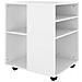 Mobiletto con Ruote Bianco 60x53x72 cm in Legno Multistrato - Foto miniatura 5