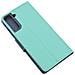 Maxy Custodia Book Orizzontale Silicone Case Per Samsung Galaxy S21+ 5g G996 Mint-navy - Foto miniatura 3
