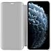 Cadorabo Custodia Compatibile Con Apple Iphone 11 Pro Max In Agata Argento - Clear View Specchio Coperchio Protettivo Con Funzione Di Supporto Protezione A 360 Gradi - Foto miniatura 3