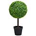 Pianta Di Bosso Artificiale A Sfera Con Vaso Verde 71 Cm - Foto miniatura 1