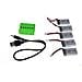 5 In 1 Caricatore Adattatore + 5 X Batterie Al Litio 3.7v 380mah 25c Per Tera Mini Quadriccotterohubsan X4 H107c H107d Etc. - Foto miniatura 1