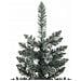 Albero Di Natale Artificiale Sottile Con Base Verde 150 Cm Pvc - Foto miniatura 7
