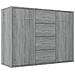 Credenza Grigio Sonoma 88x30x65 Cm In Legno Multistrato - Foto miniatura 2