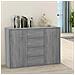 Credenza Grigio Sonoma 88x30x65 Cm In Legno Multistrato - Foto miniatura 1