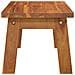 Sgabello 38x26x22 Cm In Legno Massello Di Acacia - Foto miniatura 9