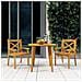 Set Mobili Da Pranzo Per Giardino 3 Pz Legno Massello Di Acacia - Foto miniatura 1