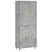 Credenza Grigio Cemento 69,5x34x180 Cm In Legno Multistrato - Foto miniatura 2