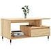 Tavolino Da Salotto Rovere Sonoma 90x49x45 Cm Legno Multistrato - Foto miniatura 3