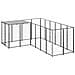 Gabbia Per Cani Nera 4,84 M In Acciaio - Foto miniatura 1