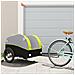 Rimorchio Da Bici Nero E Verde 45 Kg In Ferro - Foto miniatura 1