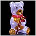 Orsetto Orso Seduto Forma Acrilica Natalizio Led Illuminazione Esterni Interni - Foto miniatura 4