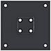 Basi per Pali Quadrati 4 pz 46x46 mm Acciaio Verniciato Polvere - Foto miniatura 5