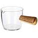Salsa Borosilicato 100ml Manico Legno 6,5x10,5x5 Cm. Colore Trasparente - Foto miniatura 2