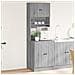 Mobile Da Cucina Grigio Sonoma 60x50x180cm In Legno Multistrato - Foto miniatura 1