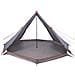 Tenda Familiare Tipi 8 Persone Grigia e Arancione Impermeabile - Foto miniatura 4