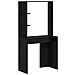 Scrivania nera in rovere Rovere nero Legno massello, MDF Compattta - Foto miniatura 1