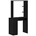 Scrivania nera in rovere Rovere nero Legno massello, MDF Compattta - Foto miniatura 7