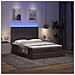 Struttura Letto Pouf con Materasso 140x200 cm in Tessuto - Foto miniatura 3