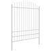 Recinzione da Giardino  con Parte Superiore a Cappio Bianca 13,6x2 m in Acciaio - Foto miniatura 3