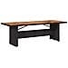 Set da Pranzo per Giardino 11 pcs Nero 240 x 90 x 75 cm - Foto miniatura 5