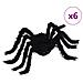 Decorazione Ragno di Halloween Regolabile 6 pcs Nero 75 cm - Foto miniatura 1