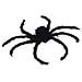 Decorazione Ragno di Halloween Regolabile 6 pcs Nero 75 cm - Foto miniatura 5