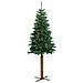 Lusso Casadino -  Albero Di Natale Sottile Con Legno Vero E Pigne Verde 180cm Pvc - Foto miniatura 2