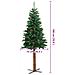 Lusso Casadino -  Albero Di Natale Sottile Con Legno Vero E Pigne Verde 180cm Pvc - Foto miniatura 6