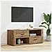 Mobile TV Rovere artigianale 100 x 35 x 40 cm Legno multistrato - Foto miniatura 2