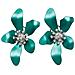 Orecchini a Bottone Floreali - Foto miniatura 1