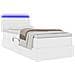 Letto con contenitore e LED con led Bianco Puro 90 x 190 cm - Foto miniatura 3