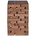 Pouf Naturale 29 x 29 x 48 cm Legno massello di recupero - Foto miniatura 5