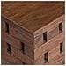 Pouf Naturale 29 x 29 x 48 cm Legno massello di recupero - Foto miniatura 9