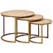 Tavoli da Caffè Nido 3 pcs Legno massello di mango e acciaio - Foto miniatura 1