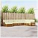Set divani 8 pcs Naturale e Crema Legno di Acacia Massello - Foto miniatura 2