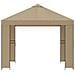 Gazebo 3 x 3 m Beige Poliestere e Acciaio 190 gsm - Foto miniatura 3