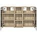 Set di Armadi da Bagno con lo scaffale 3 pcs 80 x 10,5 x 50 cm - Foto miniatura 7
