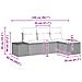 Set di divani con cuscino 4 pcs Marrone Rattan in Polipropilene - Foto miniatura 8