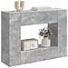 Tavolo consolle Rigato Grigio Cemento 101 x 29 x 74 cm - Foto miniatura 3