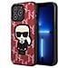 Karl Lagerfeld Klhcp13xpmnikpi Iphone 13 Pro Max 6,7 Custodia Rossa /rossa Monogram Ikonik Patch - Foto miniatura 1