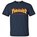 T-shirt Flame Logo Blu Scuro (m, Blu Scuro) - Foto miniatura 5