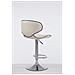 Sgabello Design Cucina Las Vegas V2 I Sedia Sgabello Imbottita In Similpelle I Sgabello Girevole E Regolabile (62-82 CM) Con Schienale Crema - Foto miniatura 3