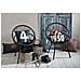 Home Office Hoofacca2 - Cuscino In Cotone, 40 X 40 X 10 Cm, Colore: Nero / beige - Foto miniatura 2